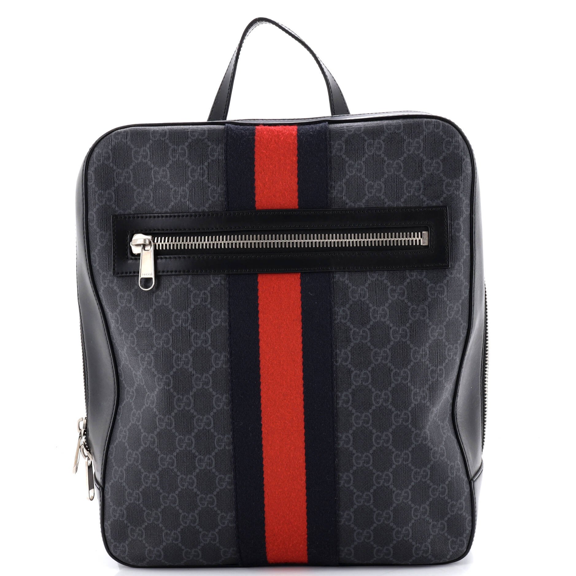Web Zip Backpack GG Coated Canvas Medium