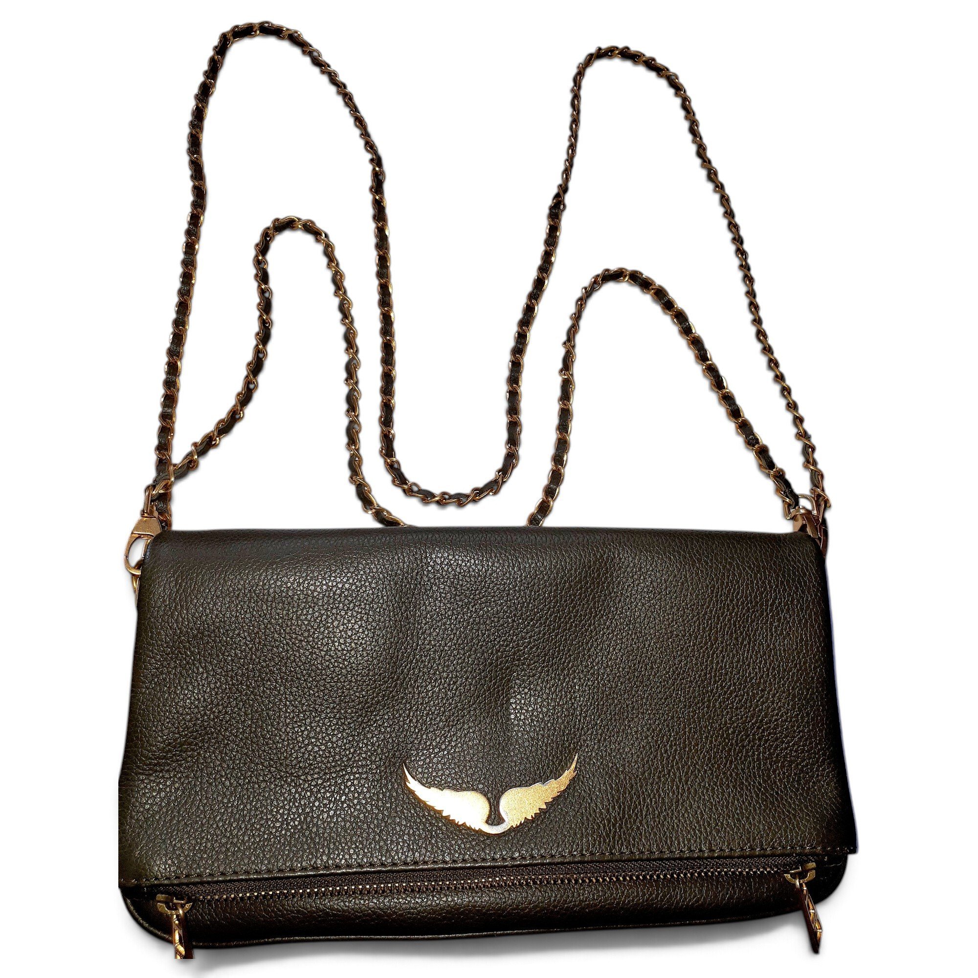 Rock leather crossbody bag