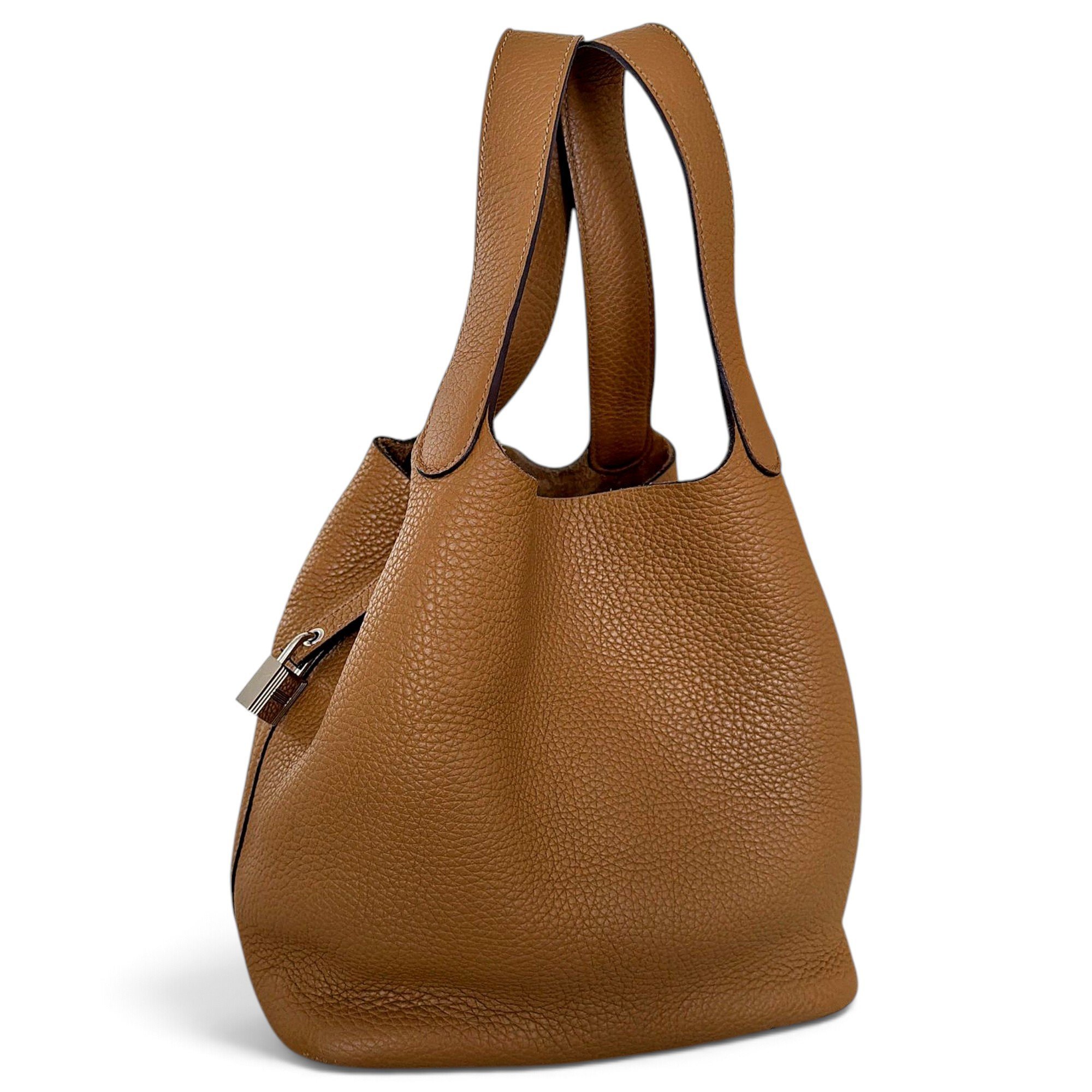 Picotin leather handbag