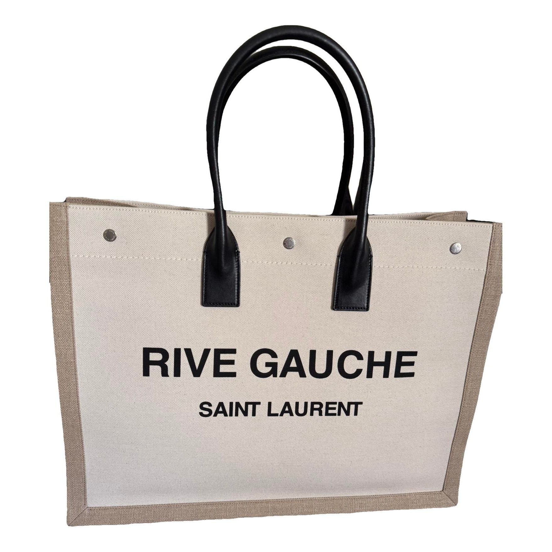 Rive Gauche linen handbag