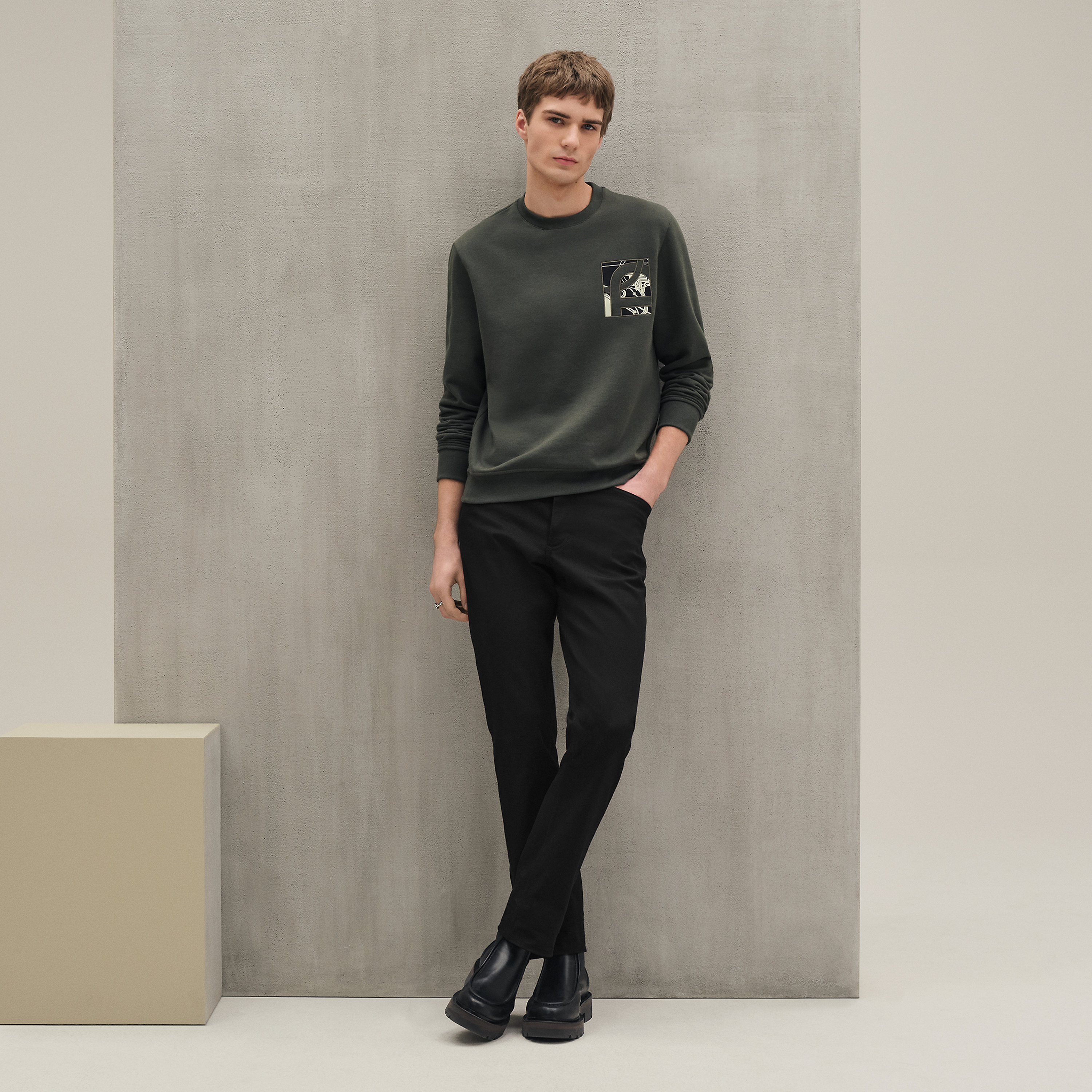 "Ex-Libris" crewneck sweater