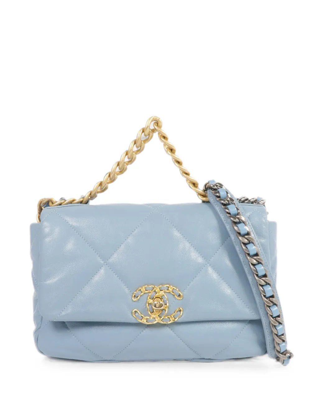 C19 CC turn-lock shoulder bag