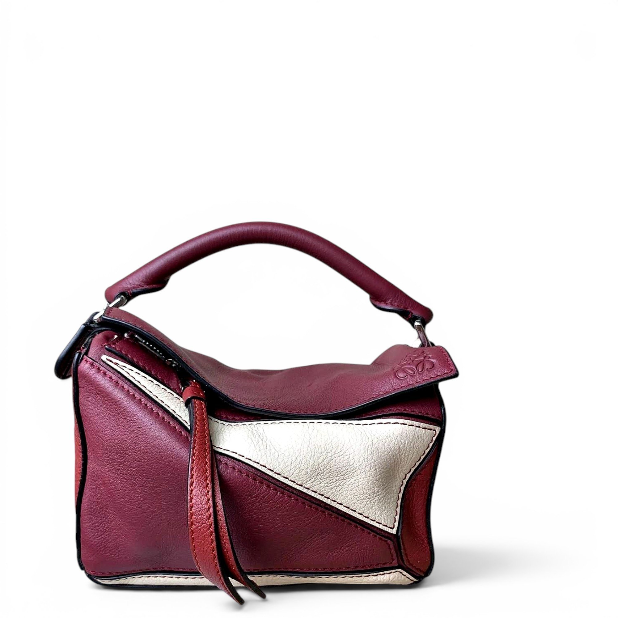 Puzzle leather mini bag