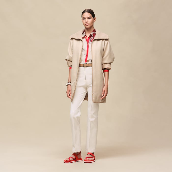 Blanc Marbre Reversible Coat