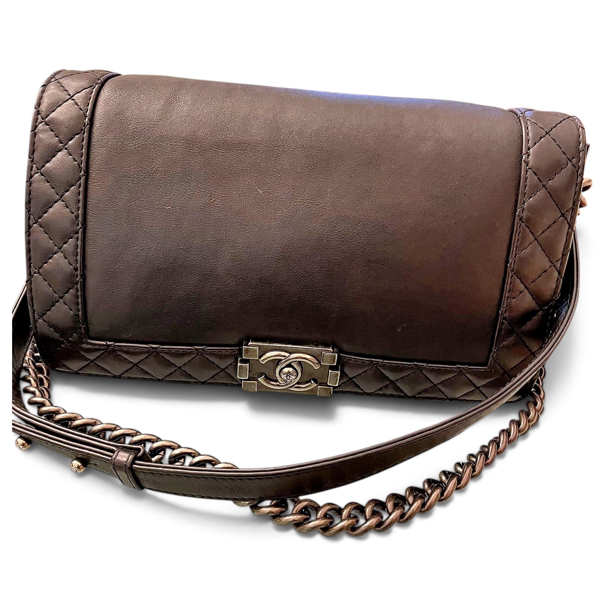 Boy leather crossbody bag