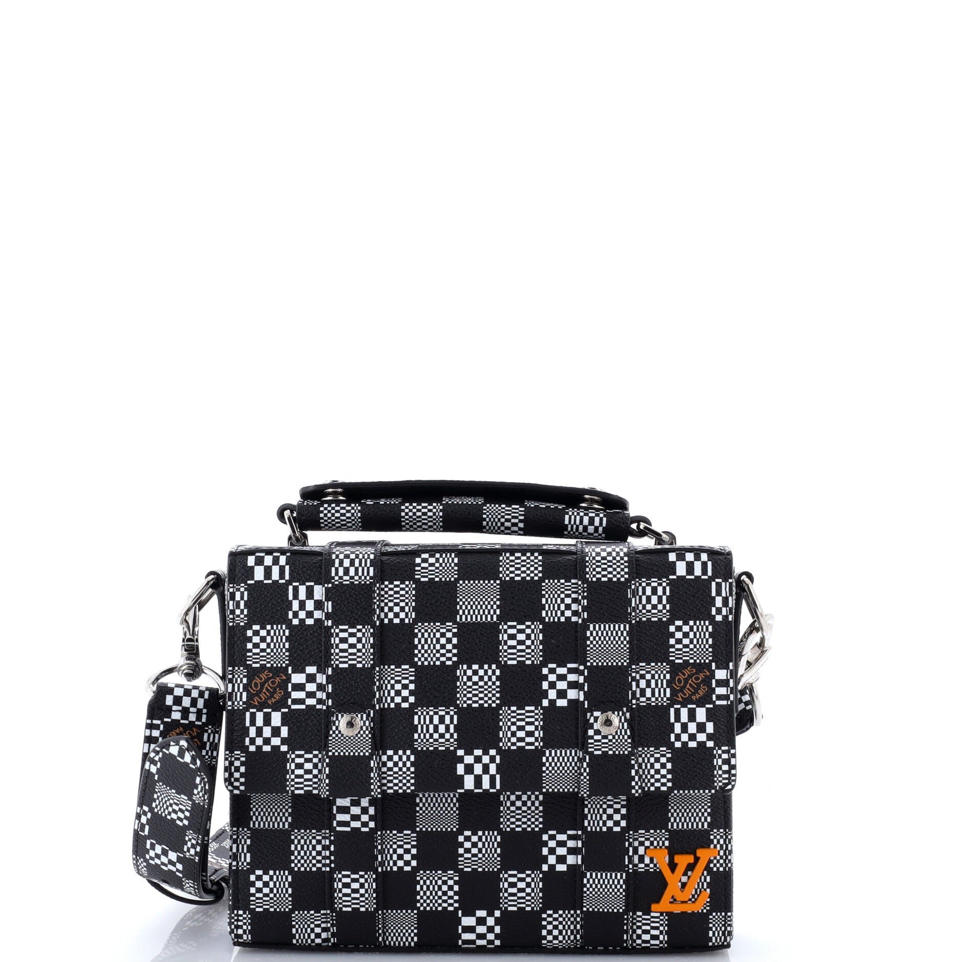 Flap Soft Trunk Messenger Bag Limited Edition Distorted Damier