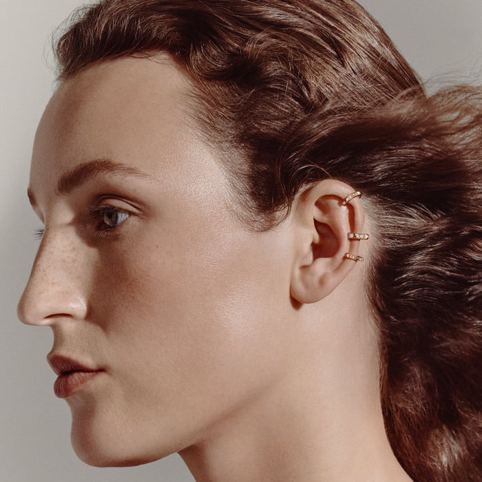 Sans Coloris Hermès Clou d'H Left Single Ear Cuff