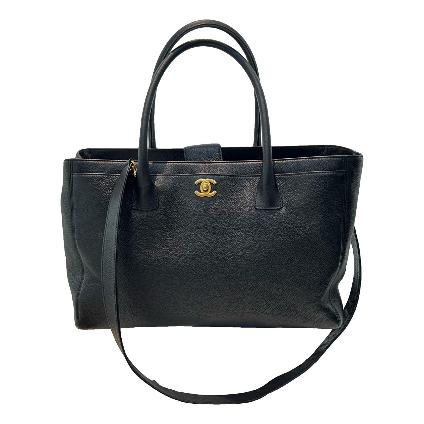 Executive leather tote