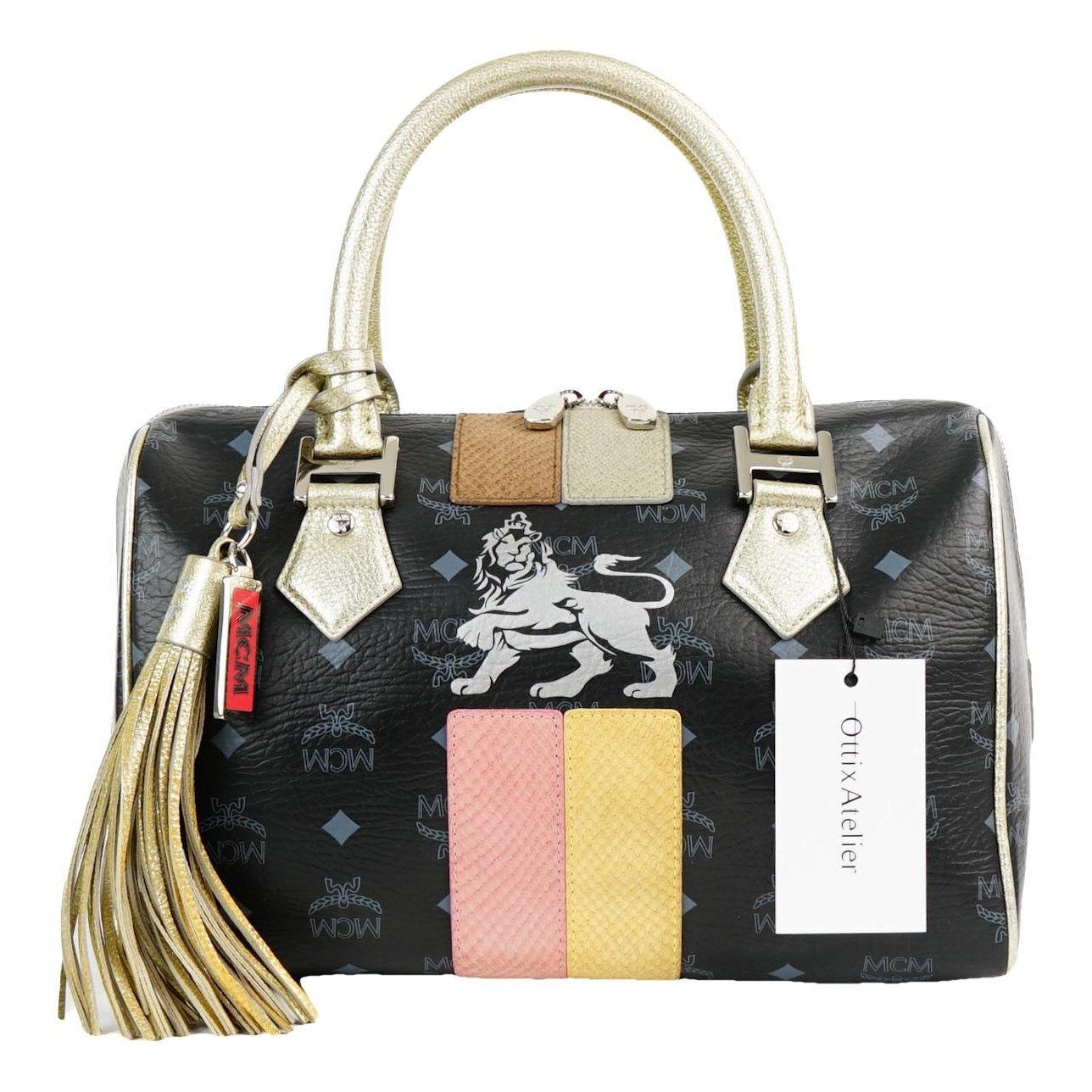 Boston leather handbag