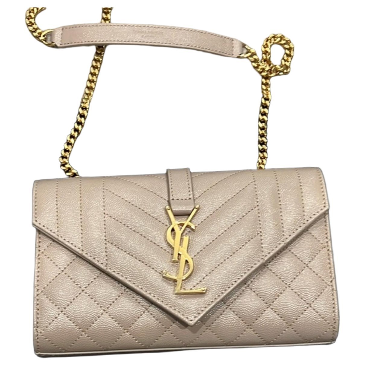 Envelope leather handbag