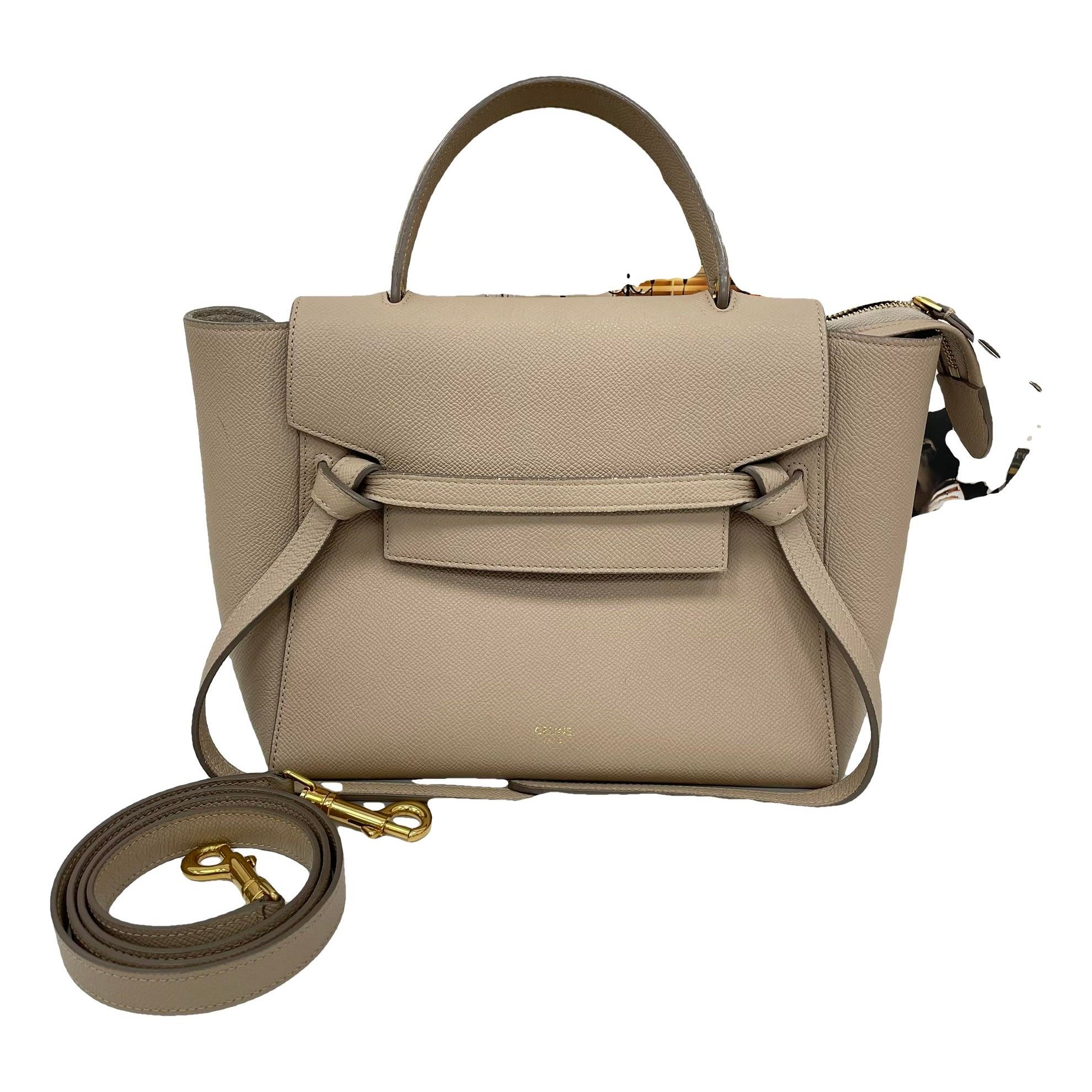 Belt leather handbag