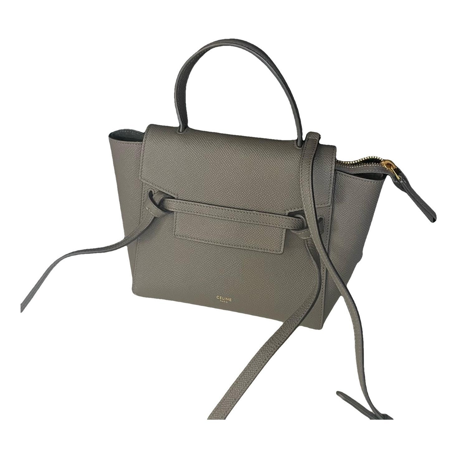 Belt leather handbag