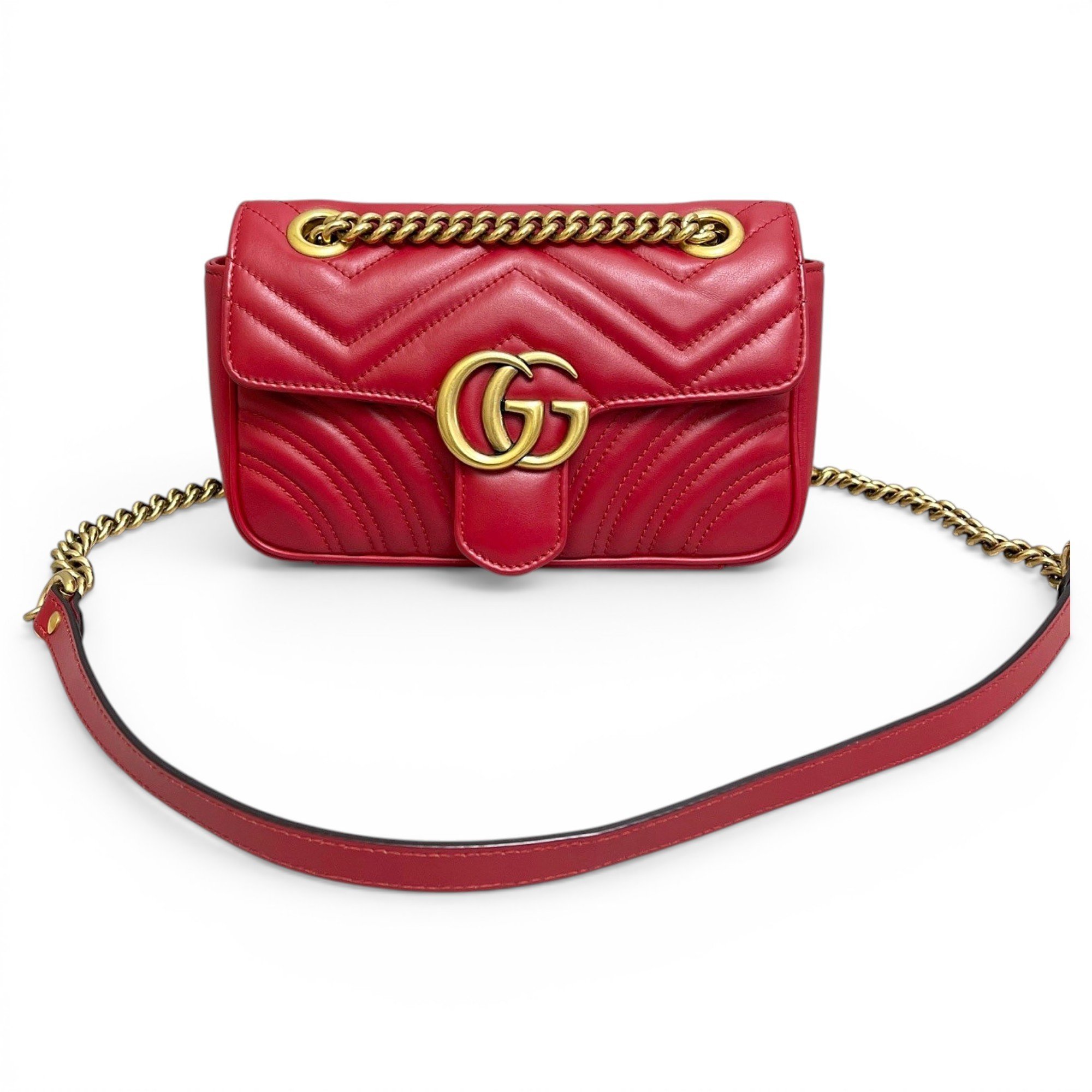 GG Marmont Flap leather handbag