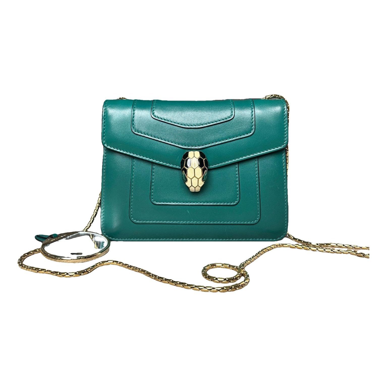 Serpenti leather handbag