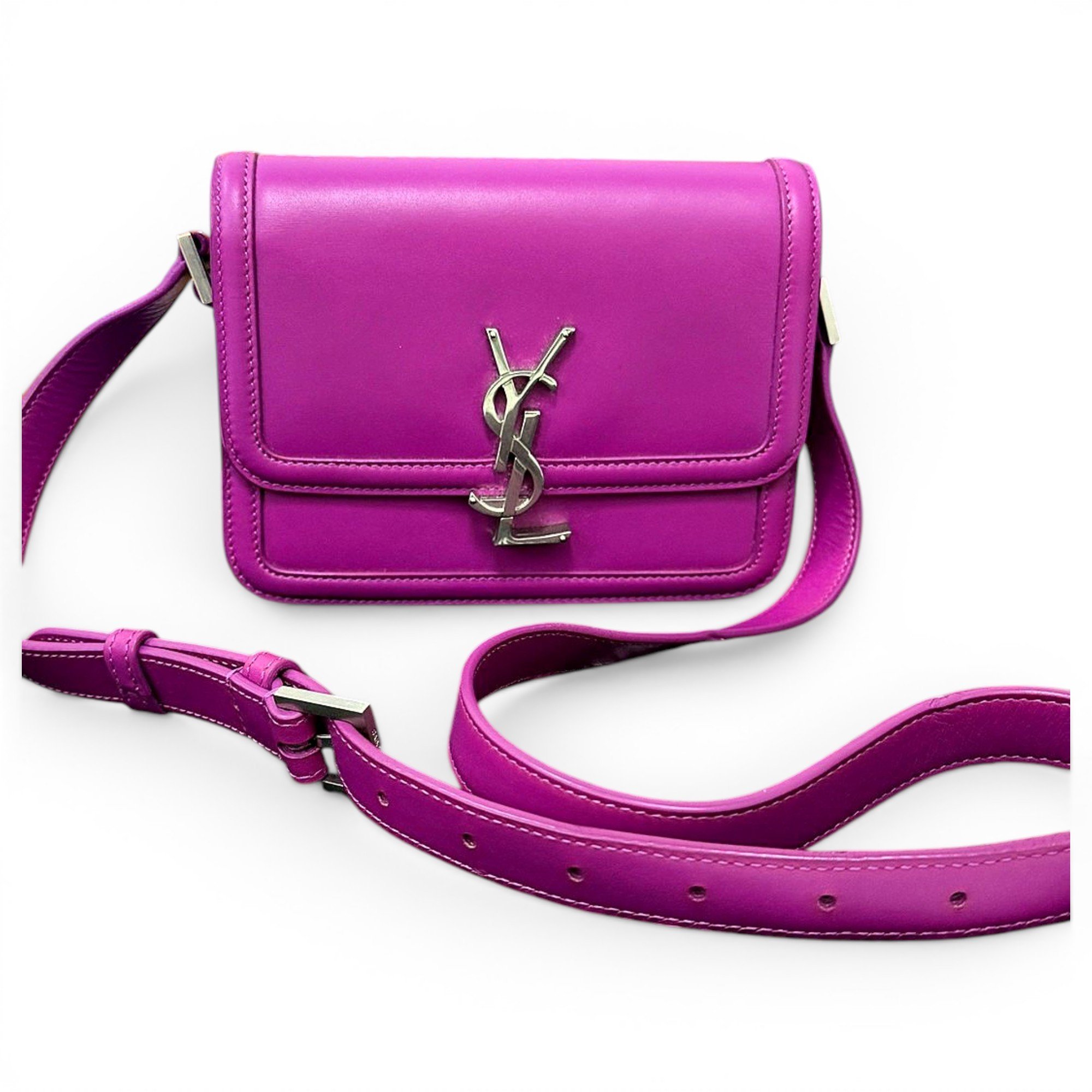 Solférino leather handbag