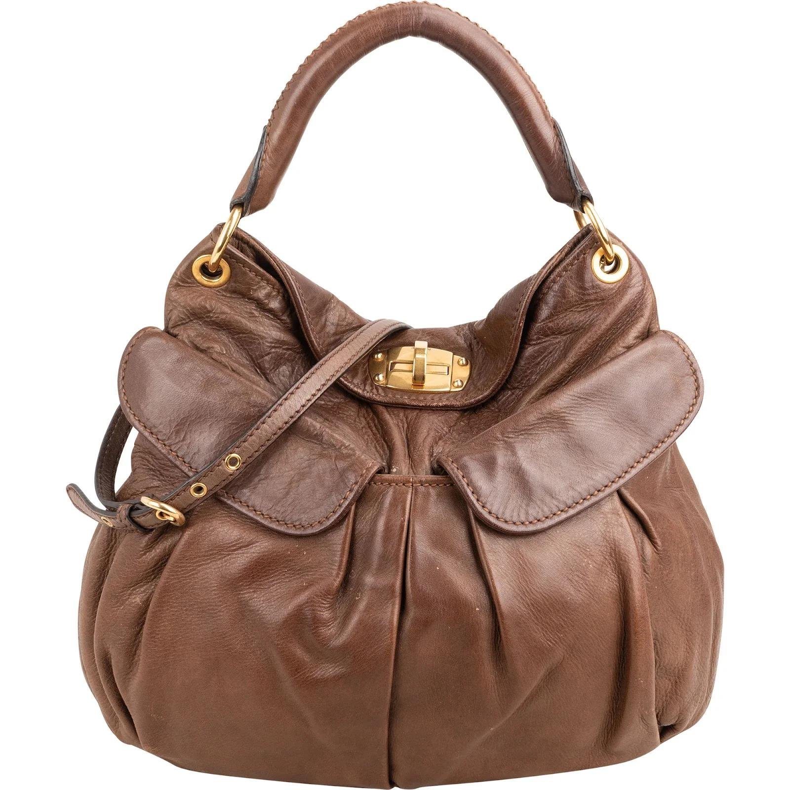 Coffer leather crossbody bag