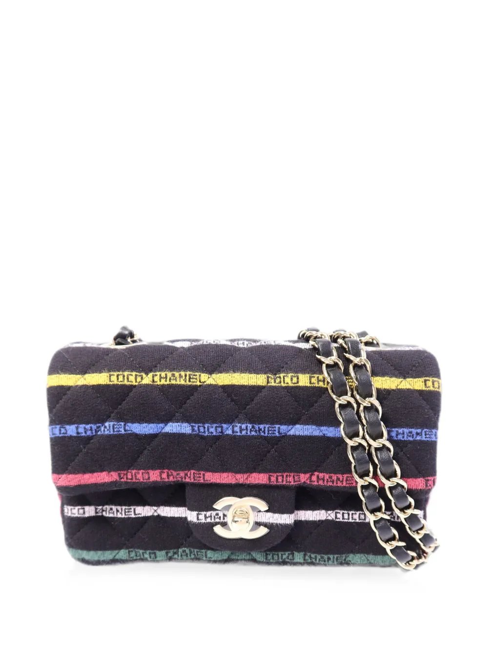 CC turn-lock quilted shoulder bag