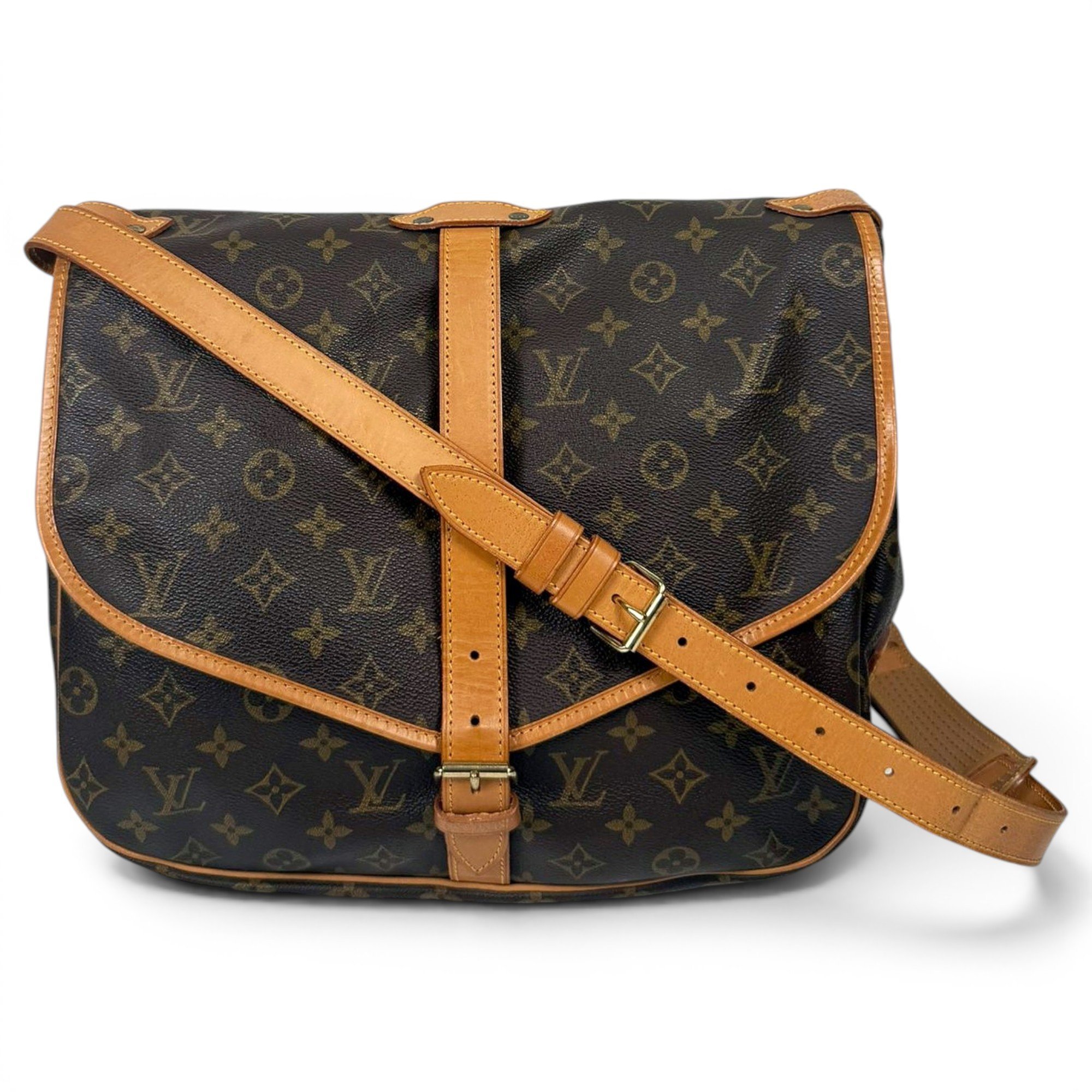 Saumur leather crossbody bag