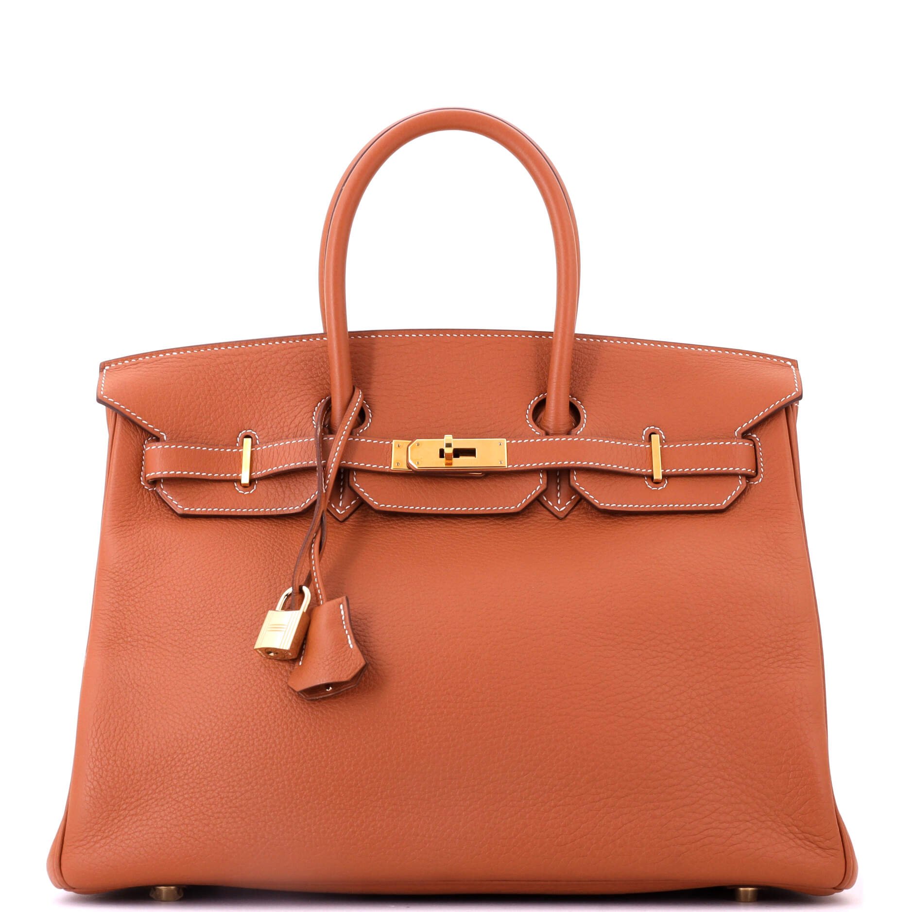Hermes Birkin Handbag Etrusque Clemence with Gold Hardware 35