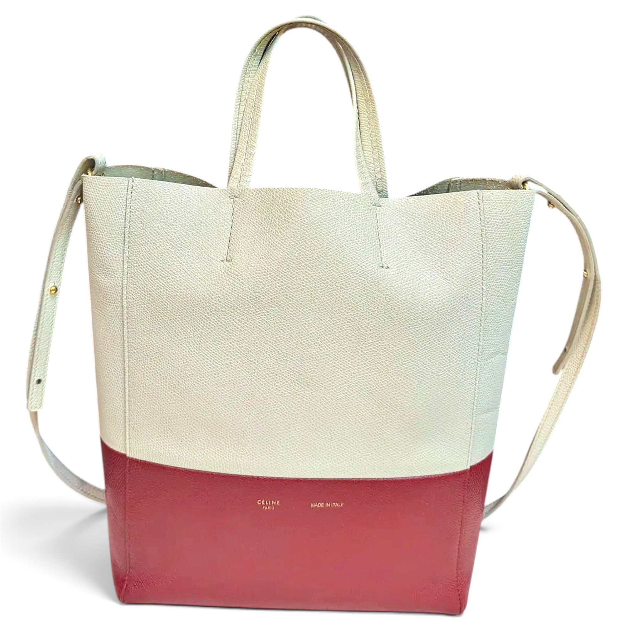 Cabas leather tote