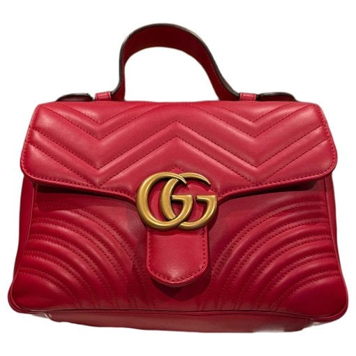 GG Marmont Flap leather bag