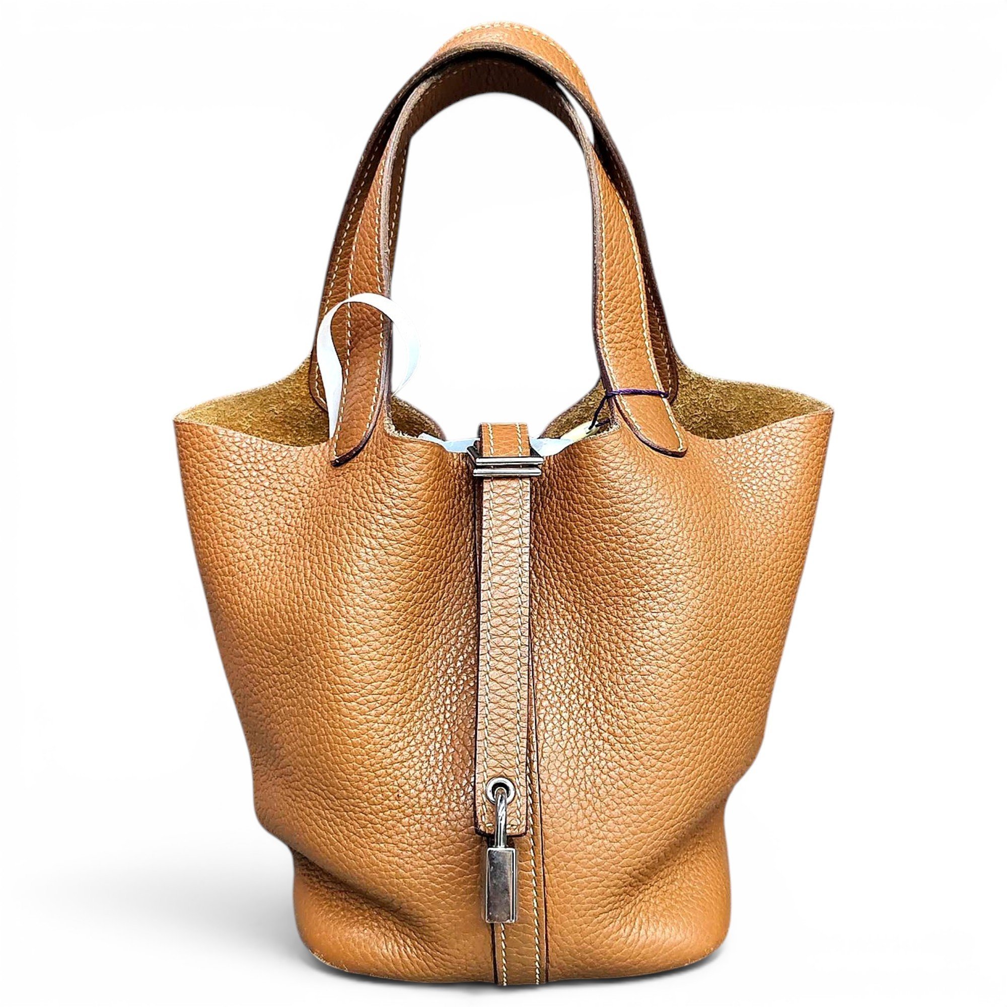 Picotin leather handbag