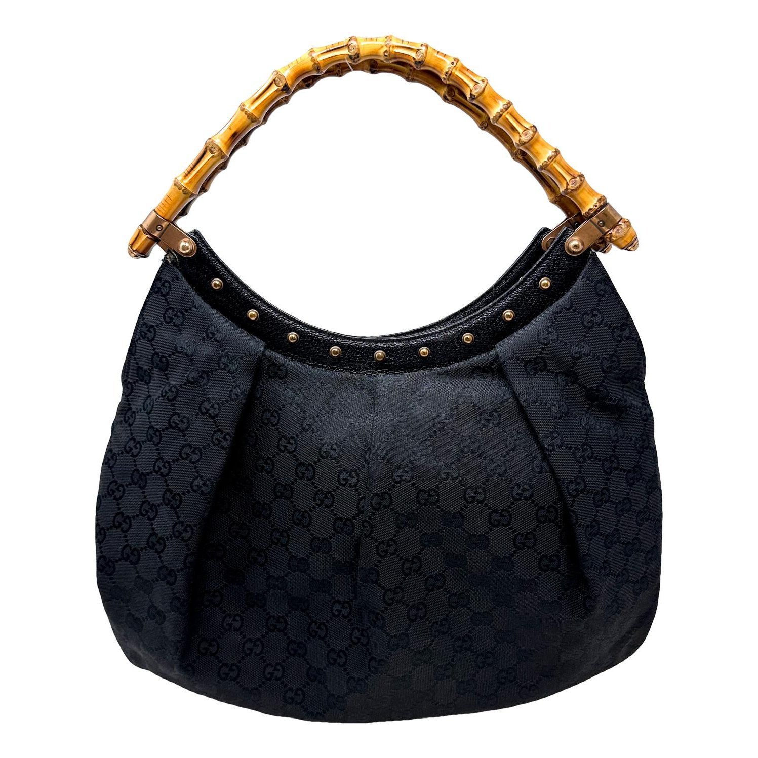 Vintage Bamboo Hobo cloth handbag