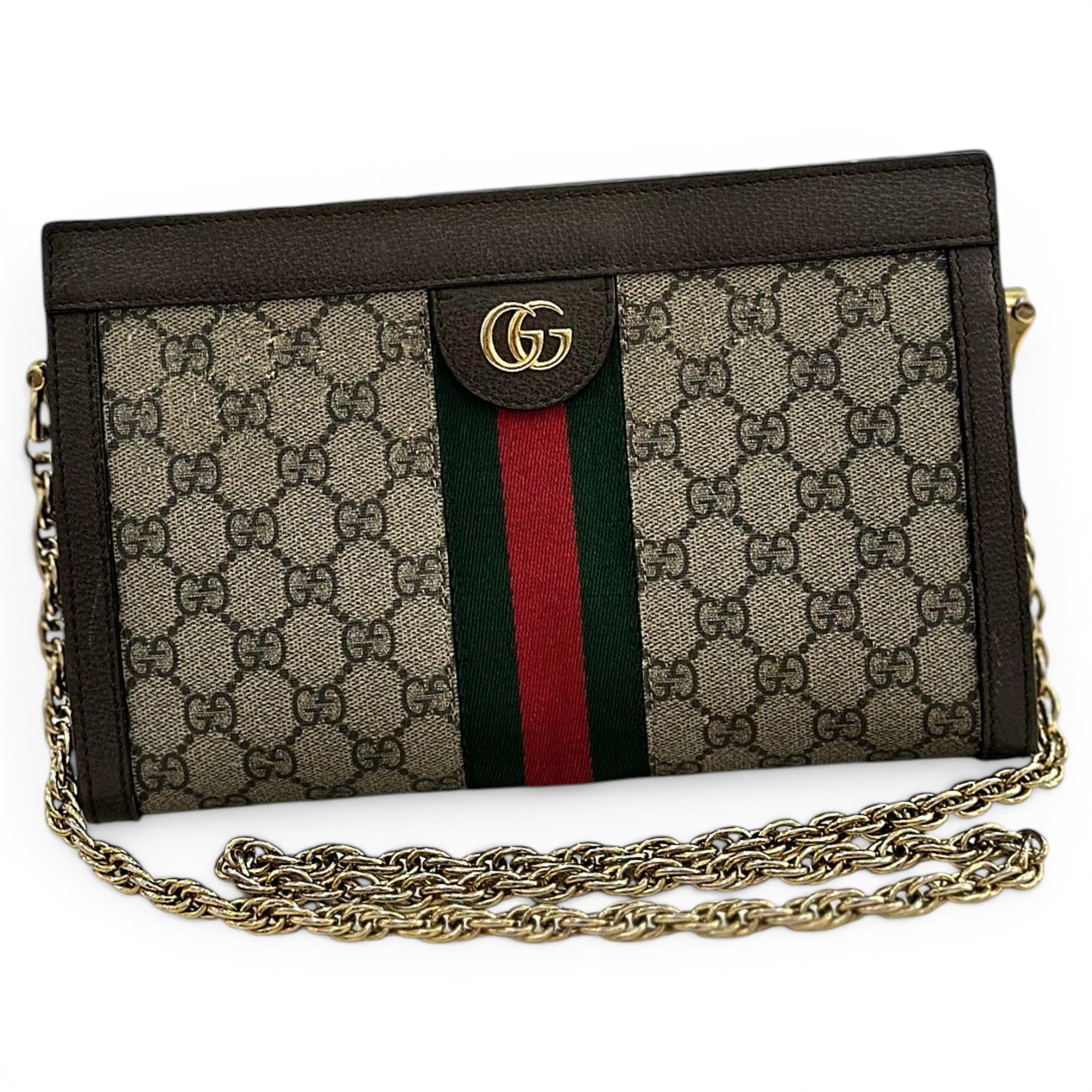 Ophidia Chain leather handbag