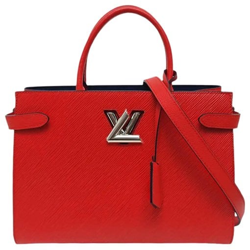 Twist leather handbag