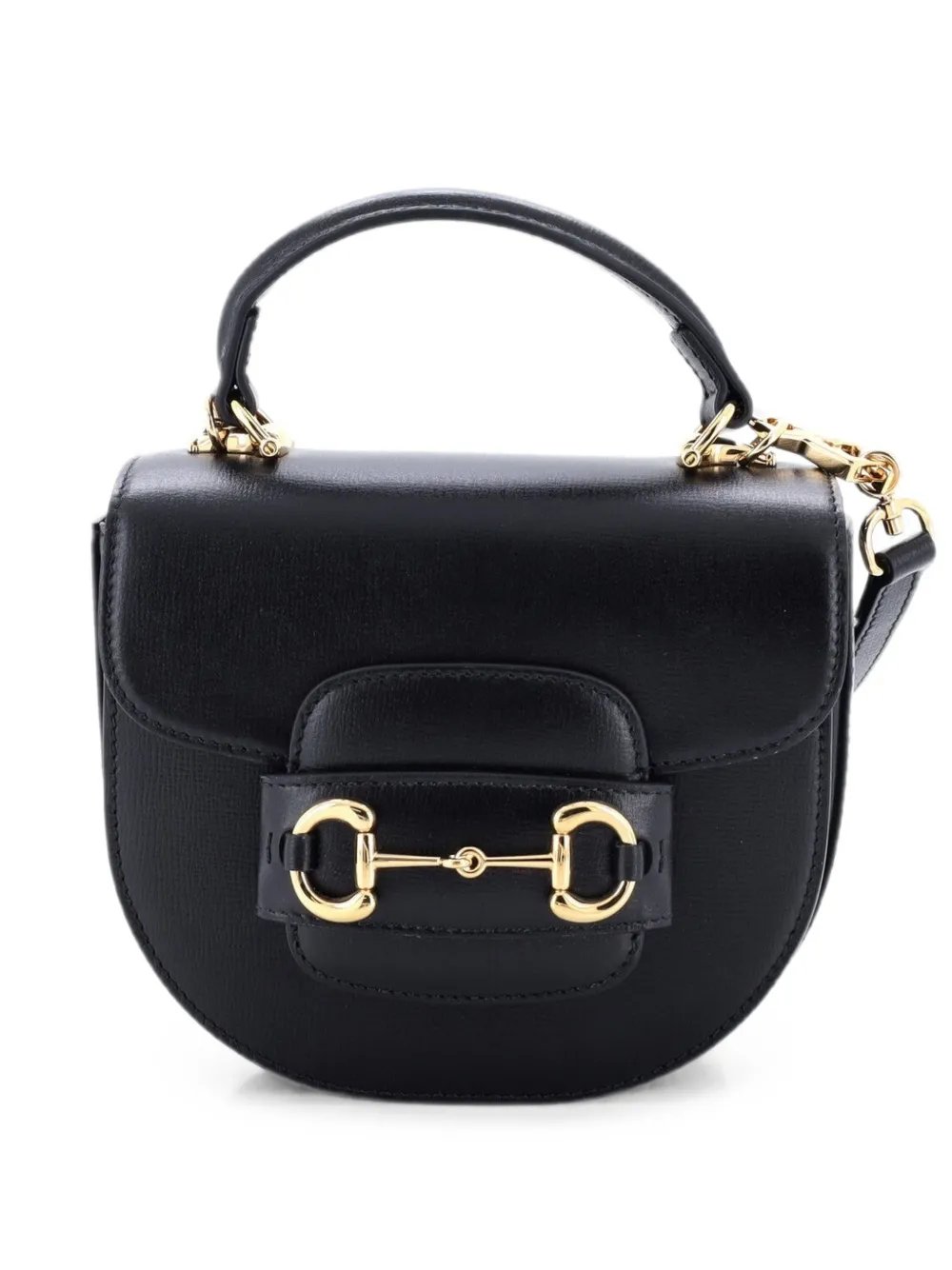 Horsebit 1955 Rounded Top Handle Bag Leather Mini crossbody bag