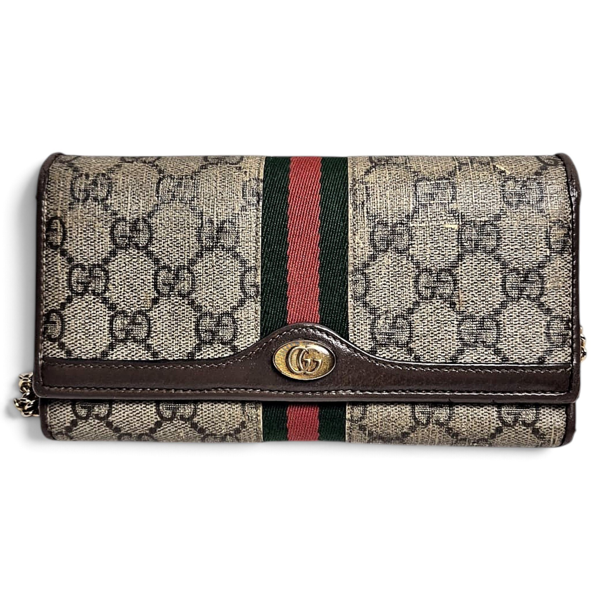 Ophidia leather clutch bag