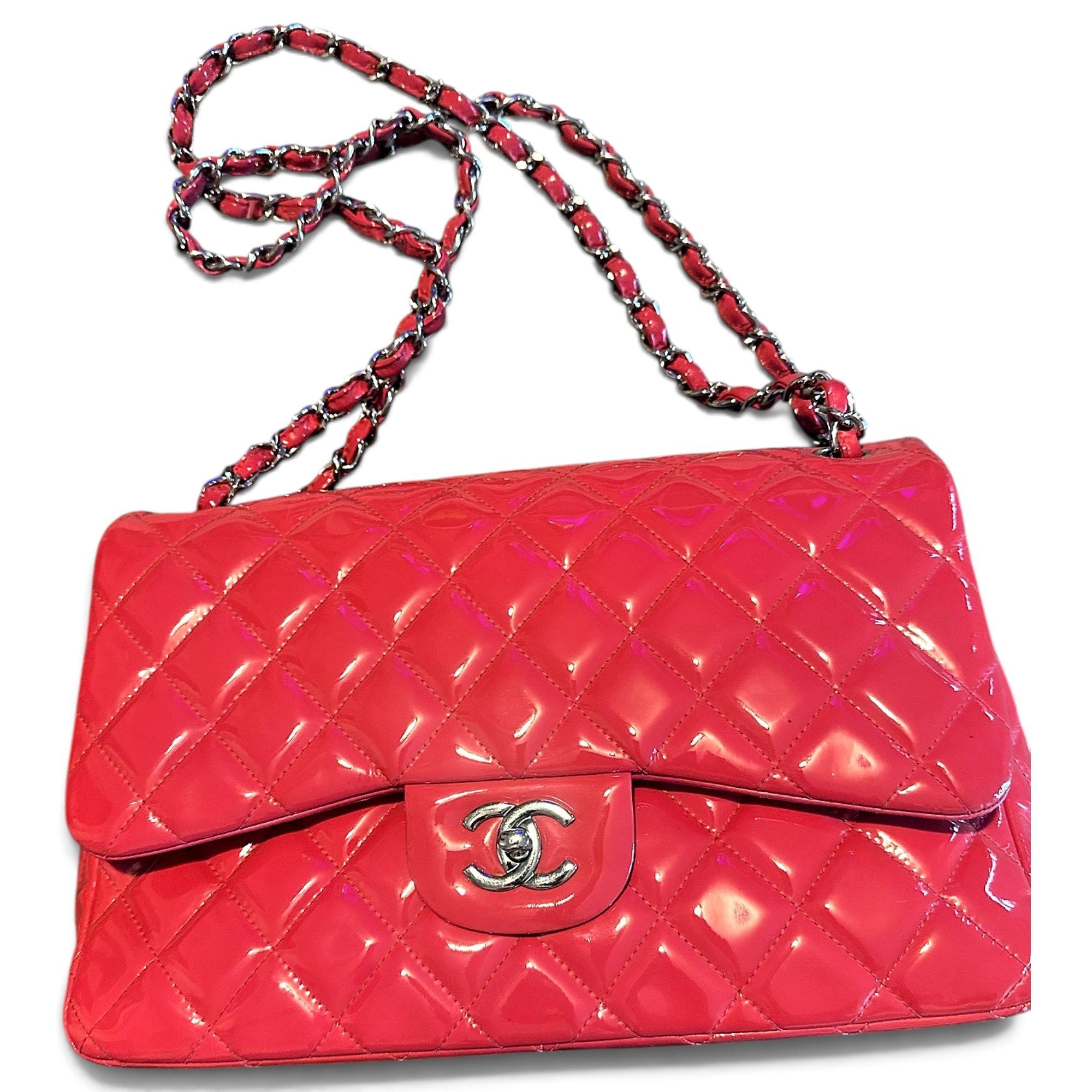 Timeless/Classique patent leather handbag