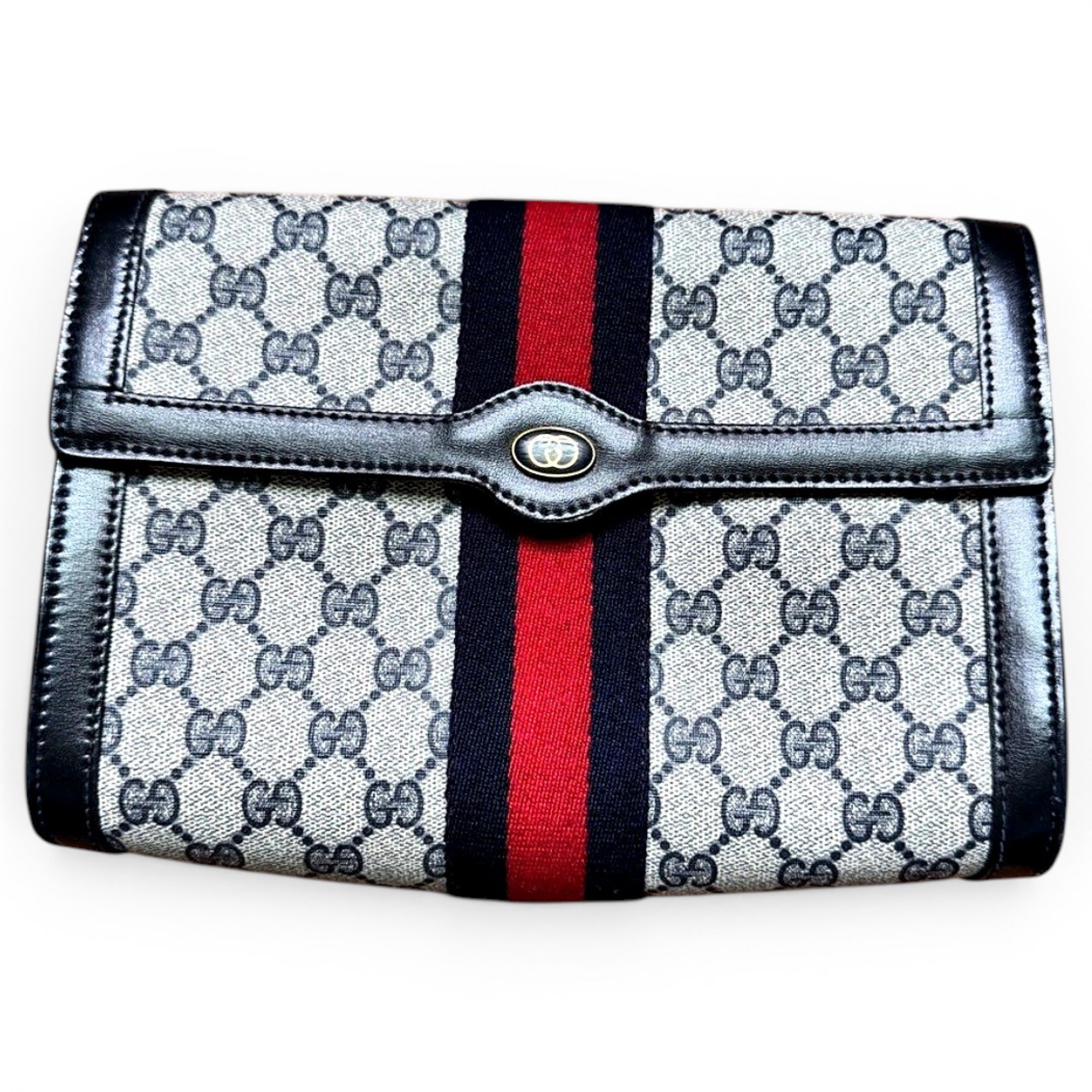 Ophidia leather clutch bag