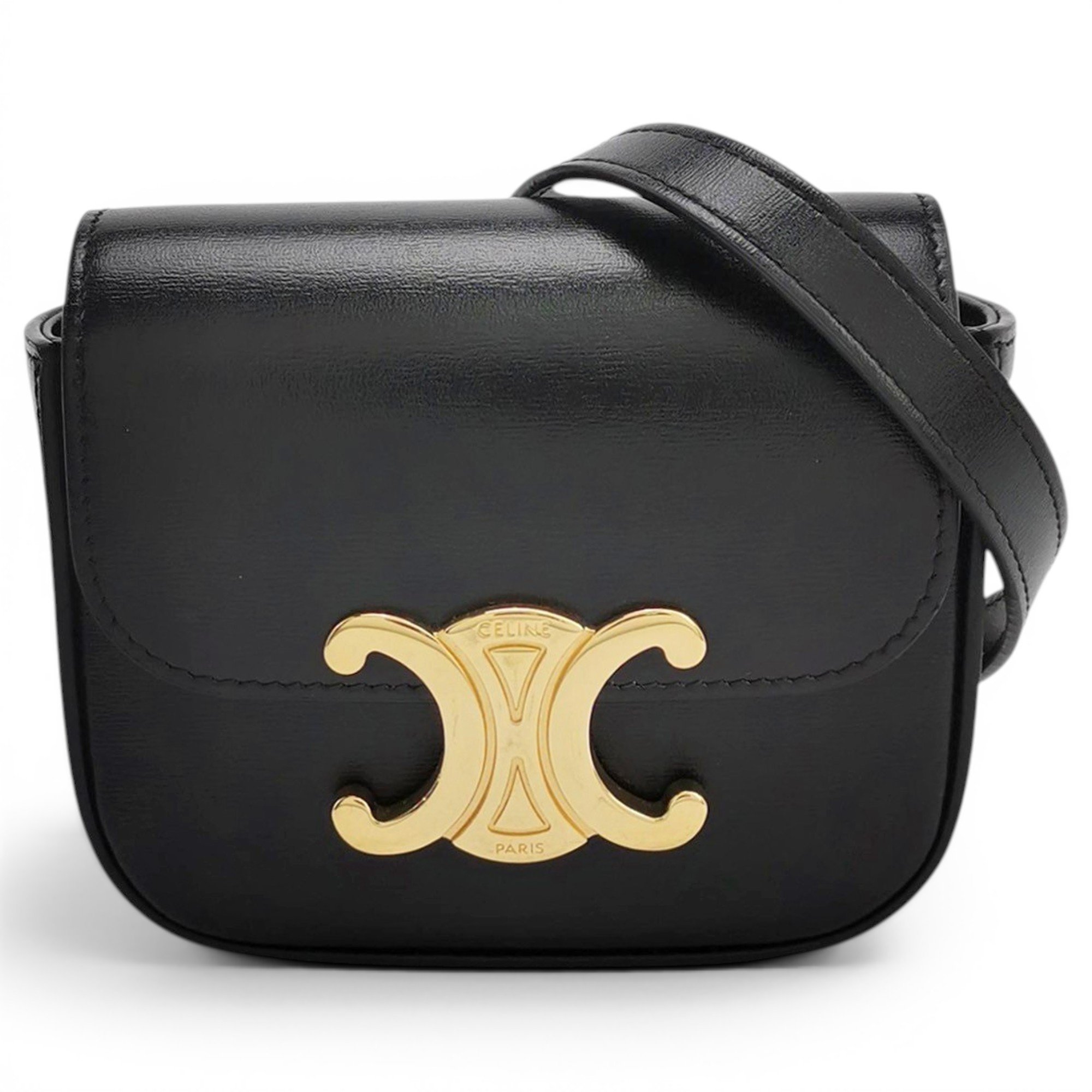 Triomphe leather handbag