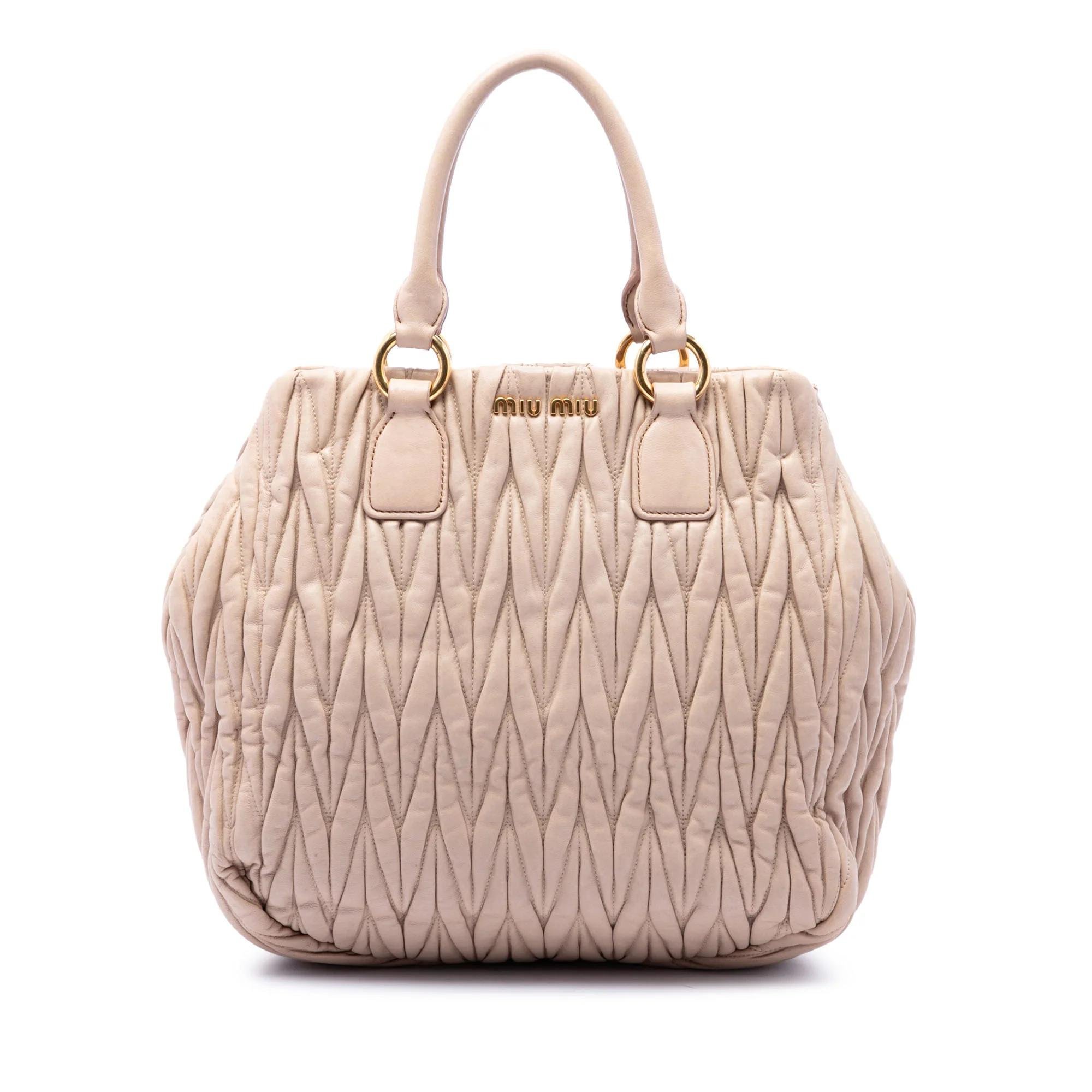 Miu Miu Matelassé leather handbag