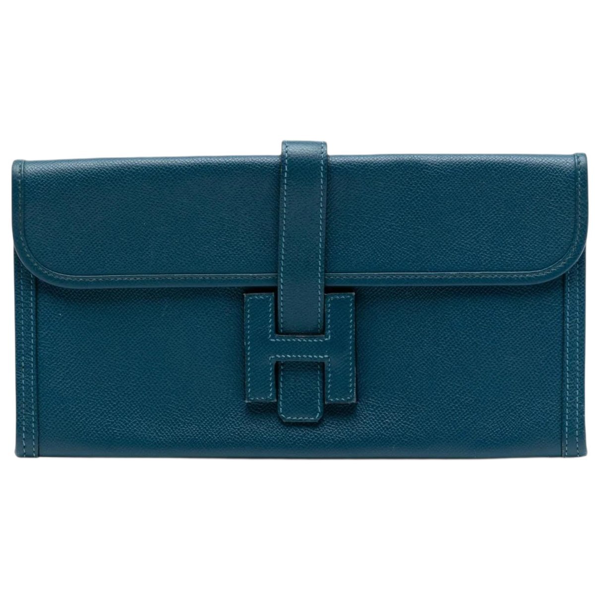 Jige leather clutch bag