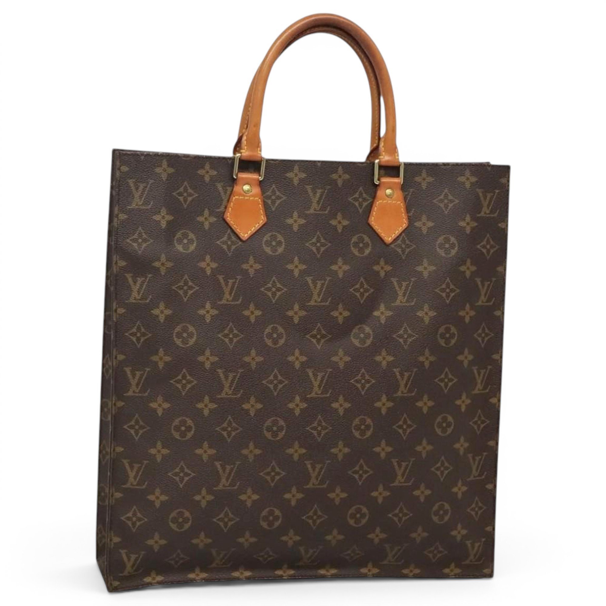 Plat leather tote