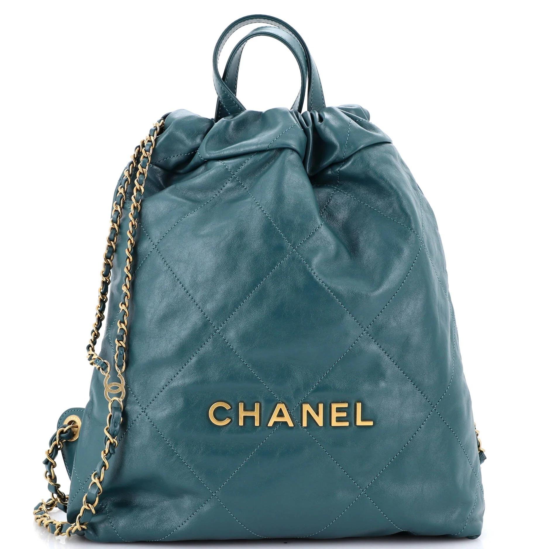 Leather backpack