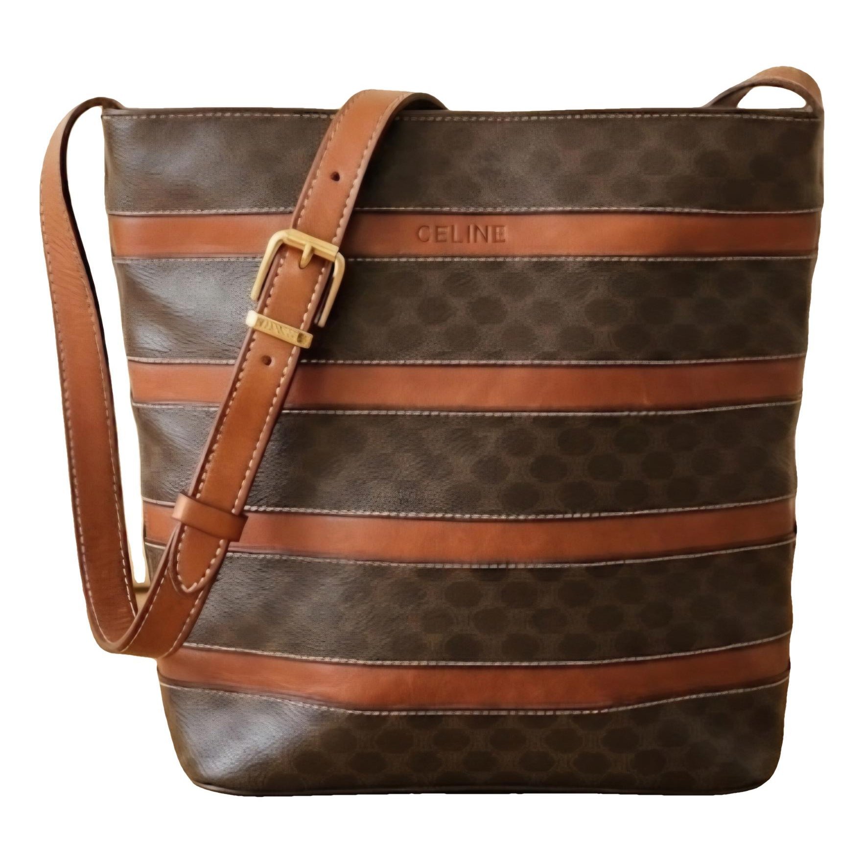 SAC SEAU leather crossbody bag