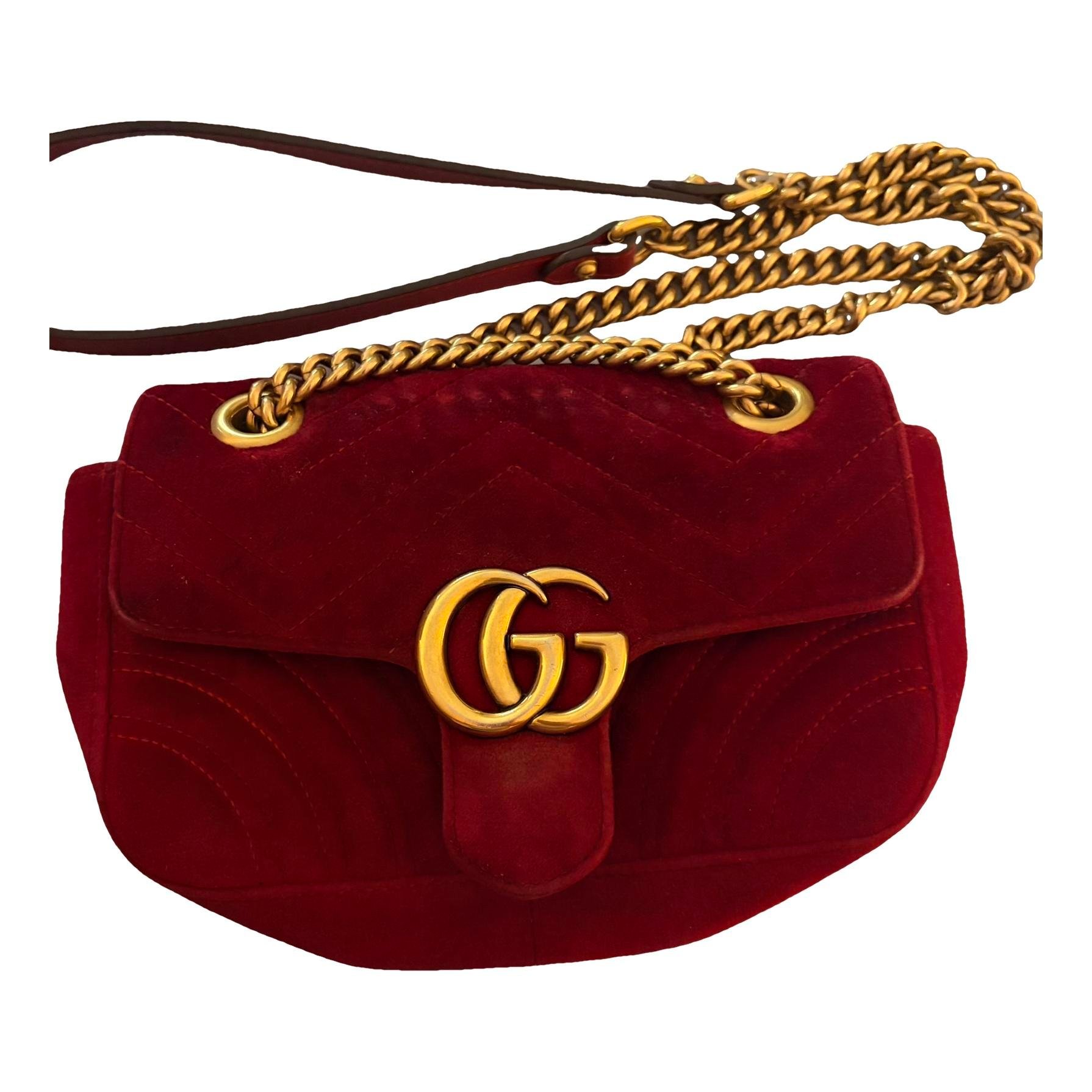 GG Marmont velvet handbag