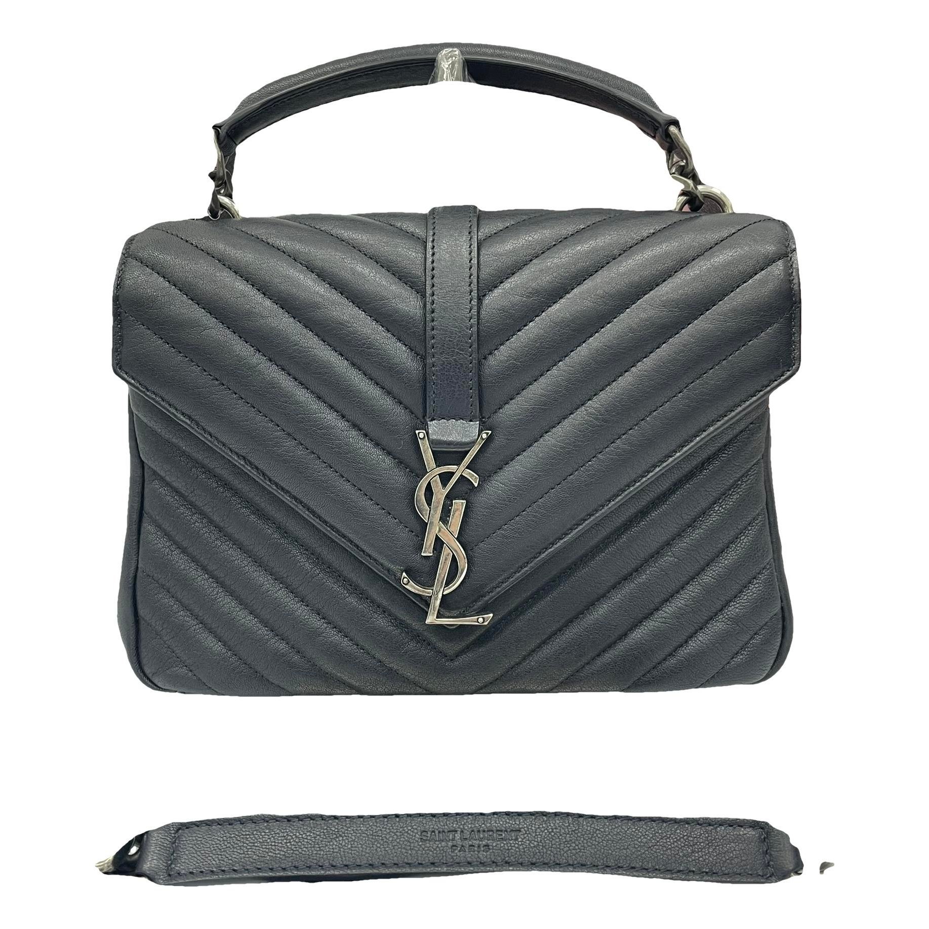 Collége monogramme leather handbag