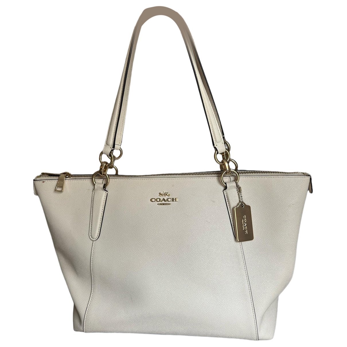 CITY ZIP TOTE leather tote