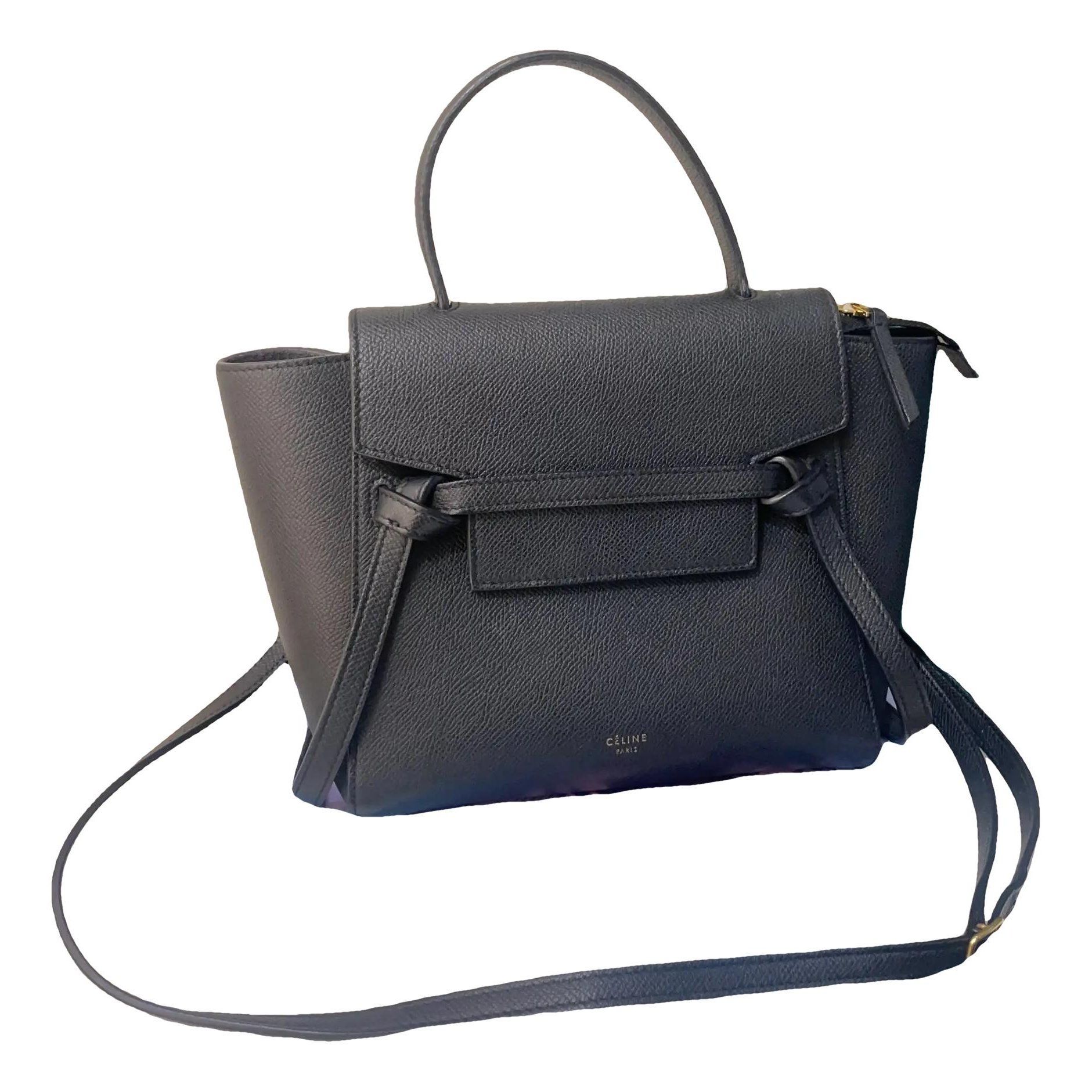 Belt leather handbag