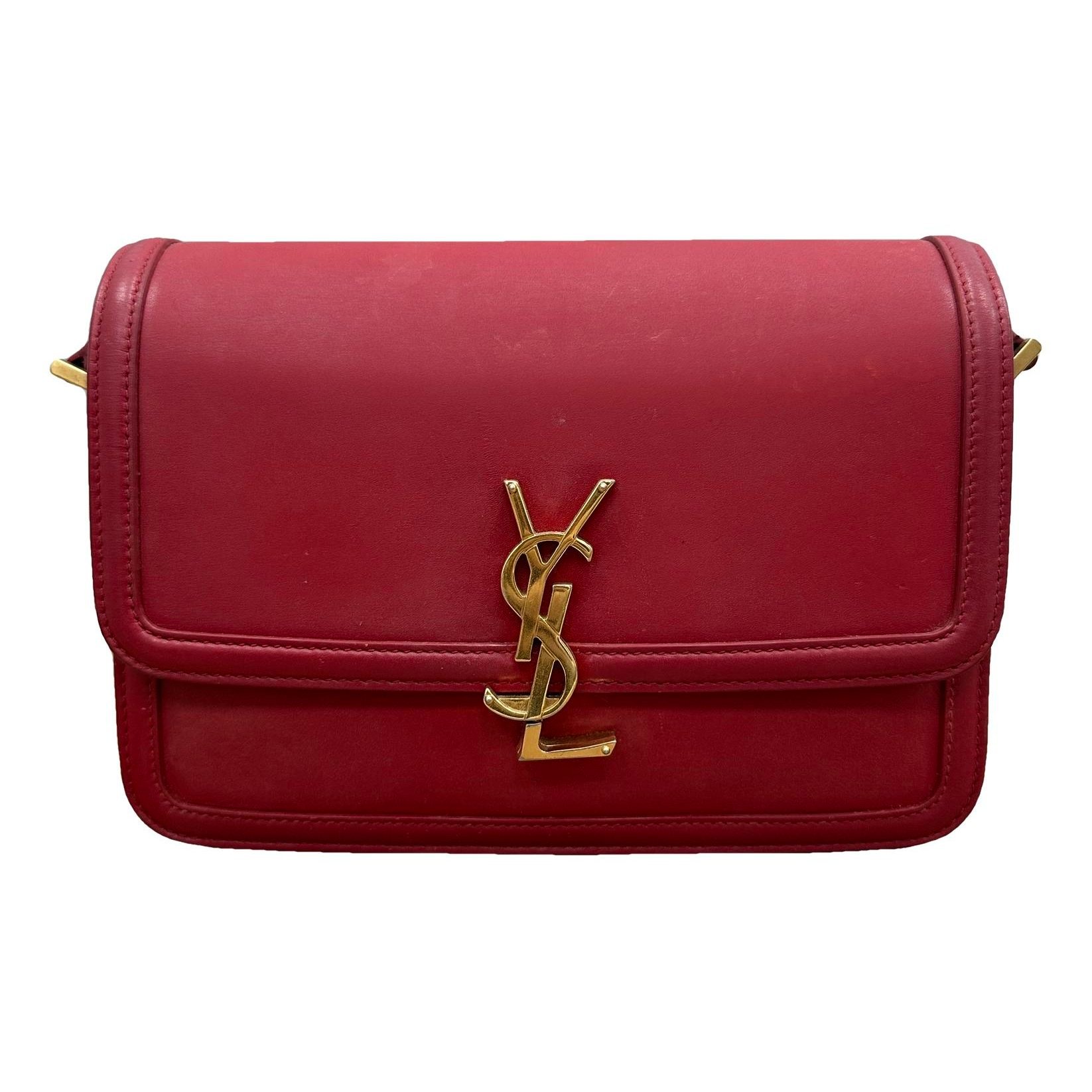 Solférino leather handbag