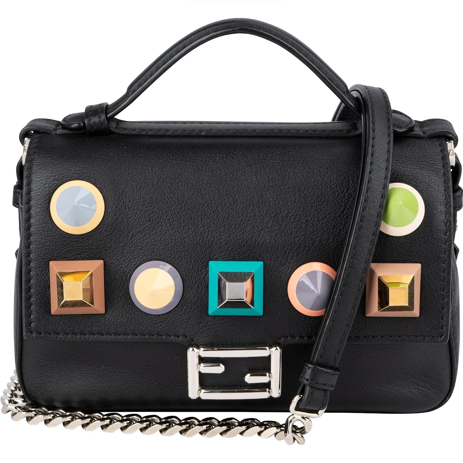 Baguette leather crossbody bag