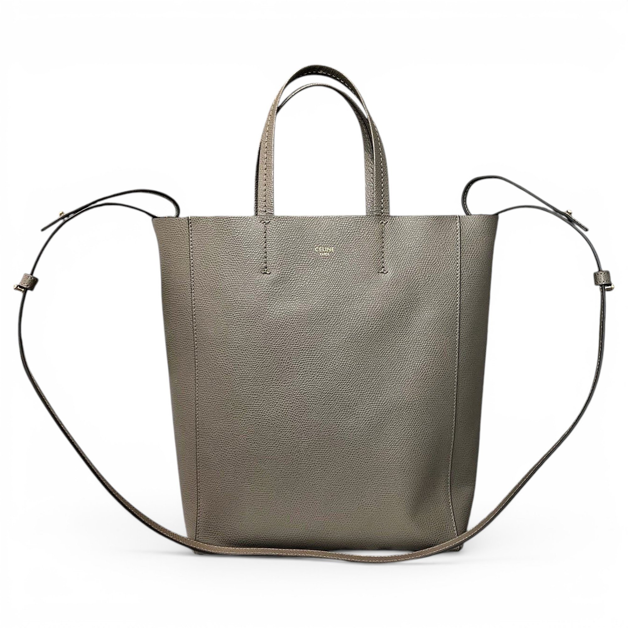 Cabas leather handbag