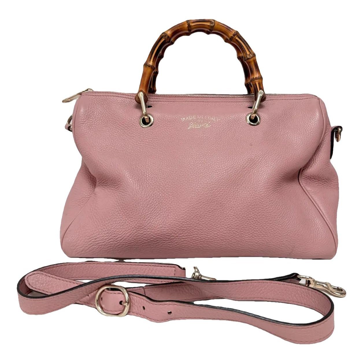 Bamboo Shopper leather tote