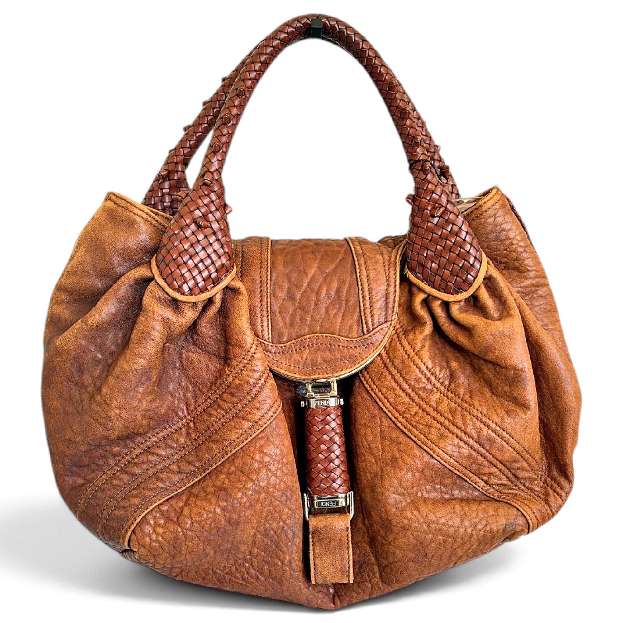 Spy leather handbag