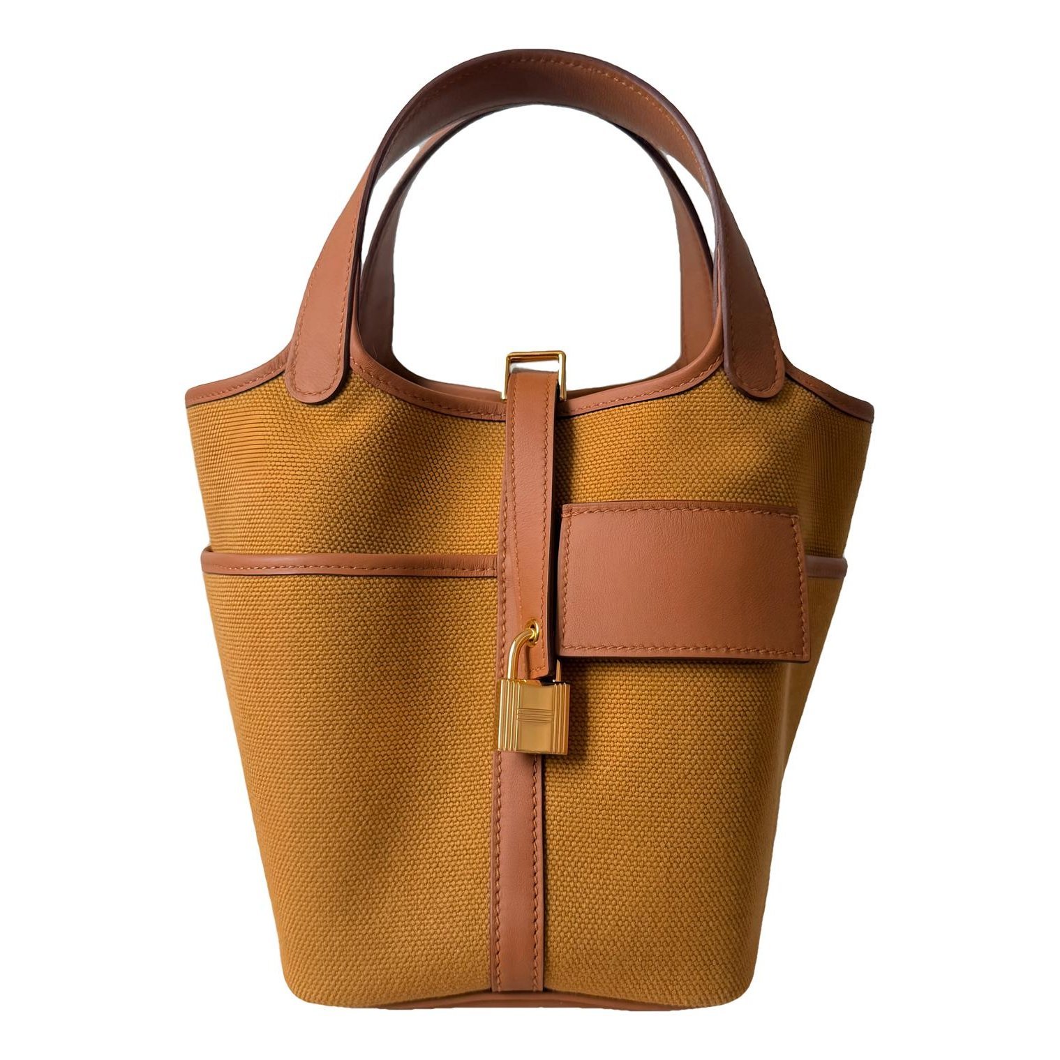 Picotin leather tote