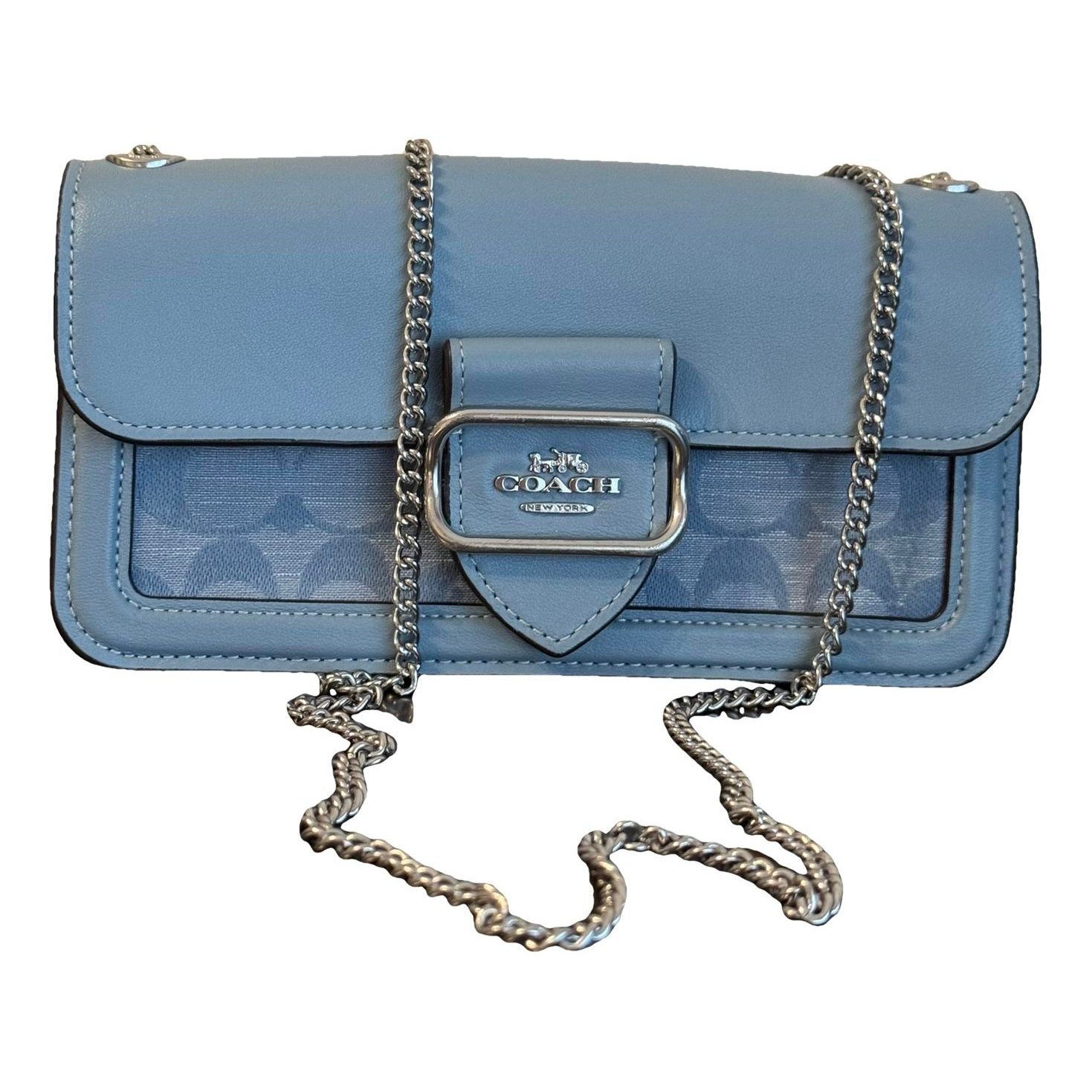 Leather clutch bag
